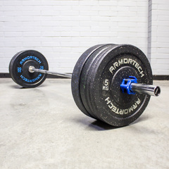 Armortech 100KG Barbell & Crumb Bumper Package 