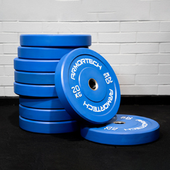 10 x 20KG Armortech Colour Bumper Plates