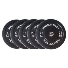 100kg Armortech Women's Bar & Black Bumpers Package