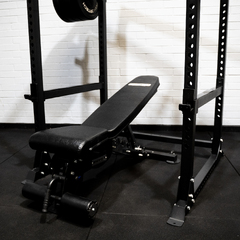 PC5 Power Cage, FID Bench, 170KG Bar & Black Bumper Package