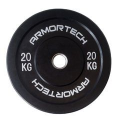 Armortech V2 Black Bumper 20kg - Single Plate