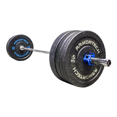 Armortech 100KG Barbell & Crumb Bumper Package 