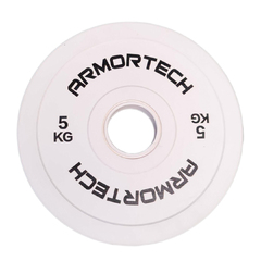 Armortech Rubber Fractional Plate Single [Colour: White] [WEIGHT: 5KG]