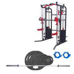 F40 with 90KG Olympic Barbell & Rubber Plate Package