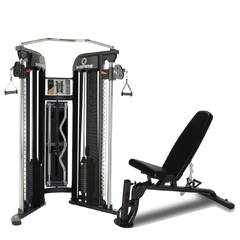 Inspire FT1 Functional Trainer & FID Bench Combo