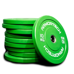 10 x 10KG Armortech Colour Bumper Plates